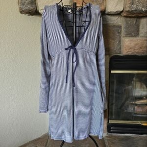Merona V-Neck Striped Cover-up Mini Dress